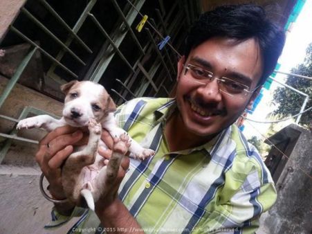 Puppy Love... Love these little pups in the backyard of my Lake Town house @ Kolkata